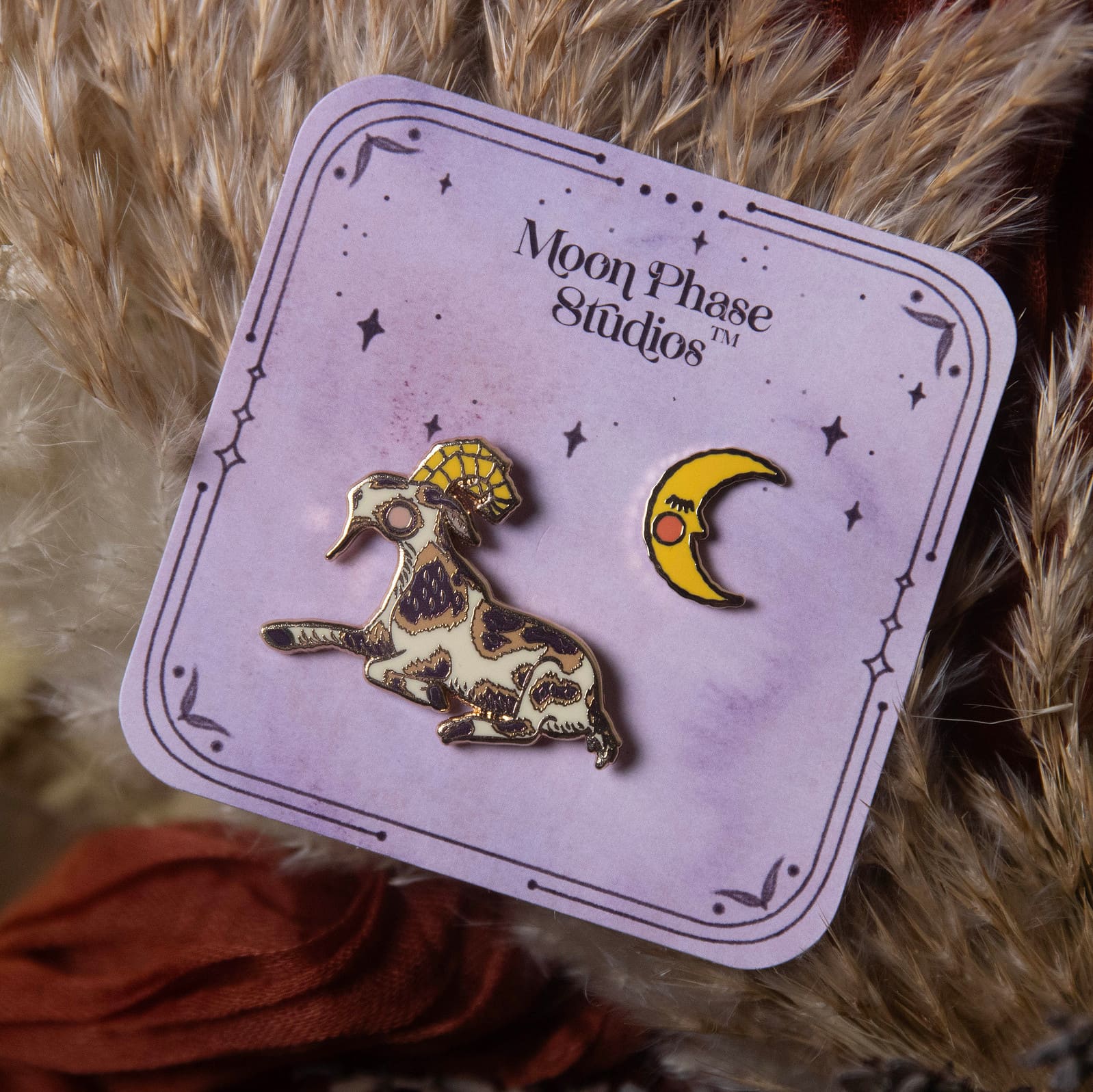 Enamel Pins | The Old Goat and The Moon